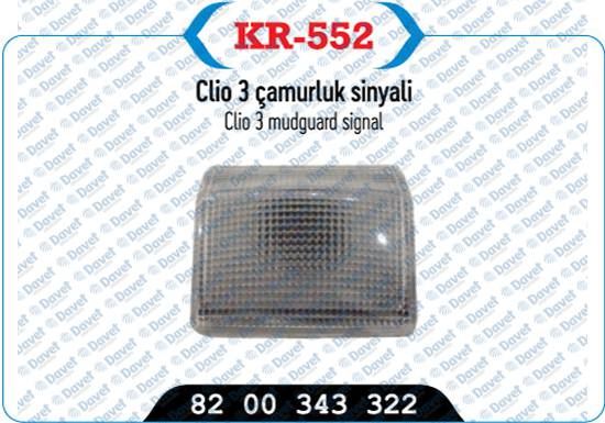 KAYA KR-552 Camurluk Sinyali Lambasi Clio Iii